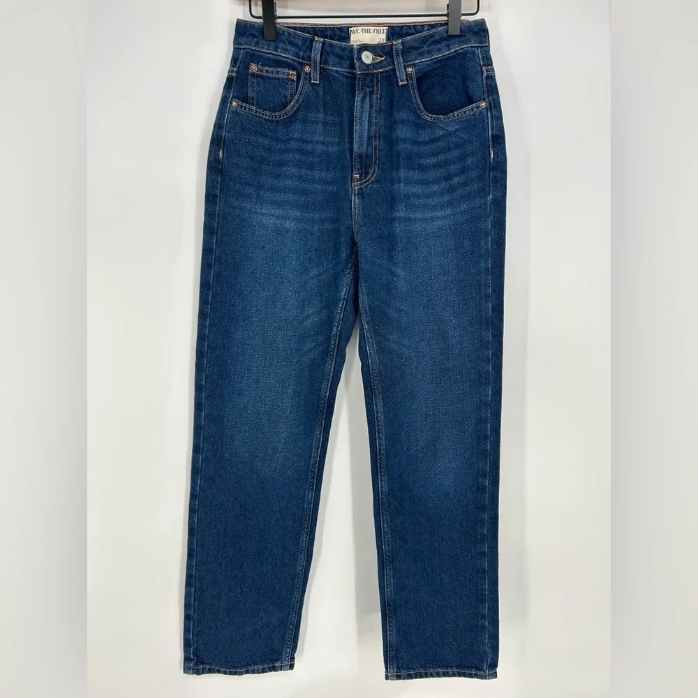 We the Free Pacifica High Rise Slim Straight Jeans‎ Dark Wash- Size 27